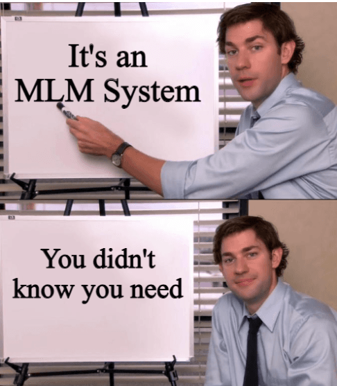 MLM System meme hero visual